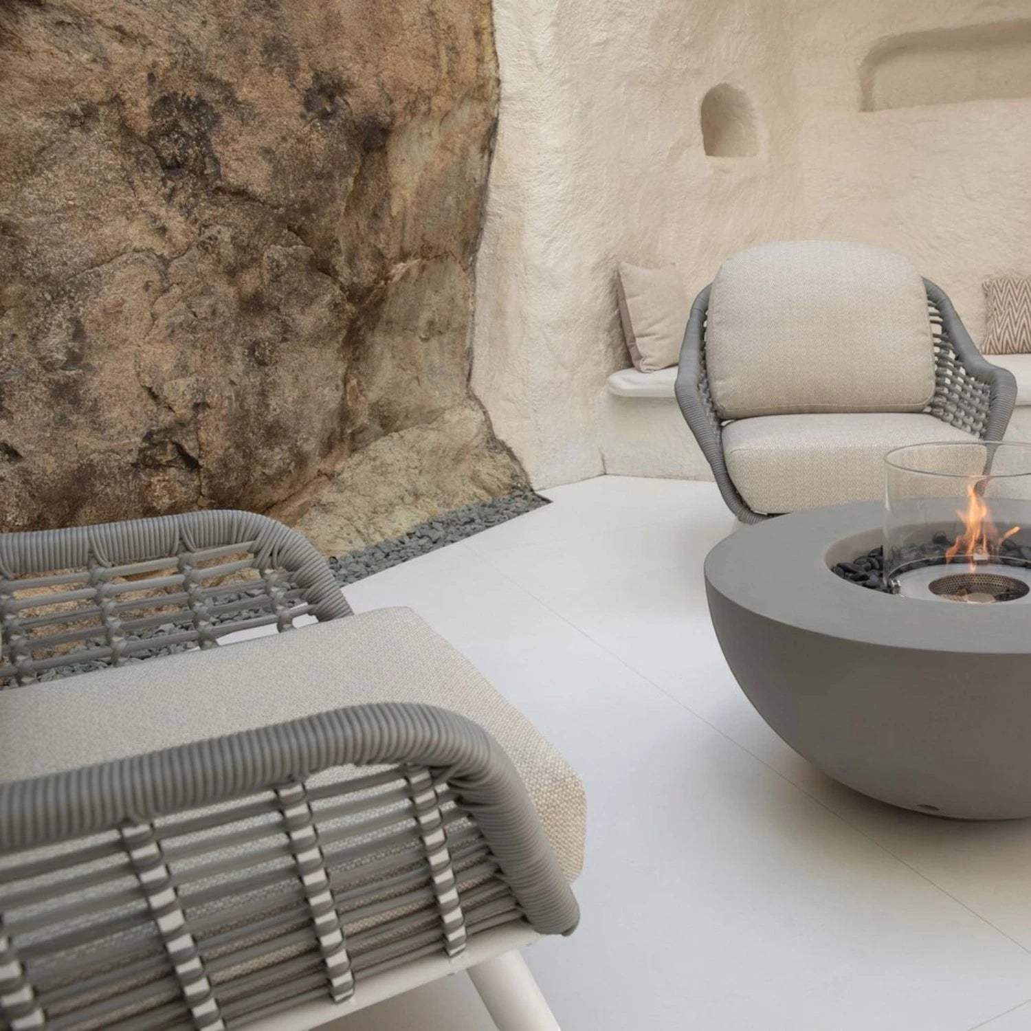 ROCA Bioethanol Fire Table – Space Grey