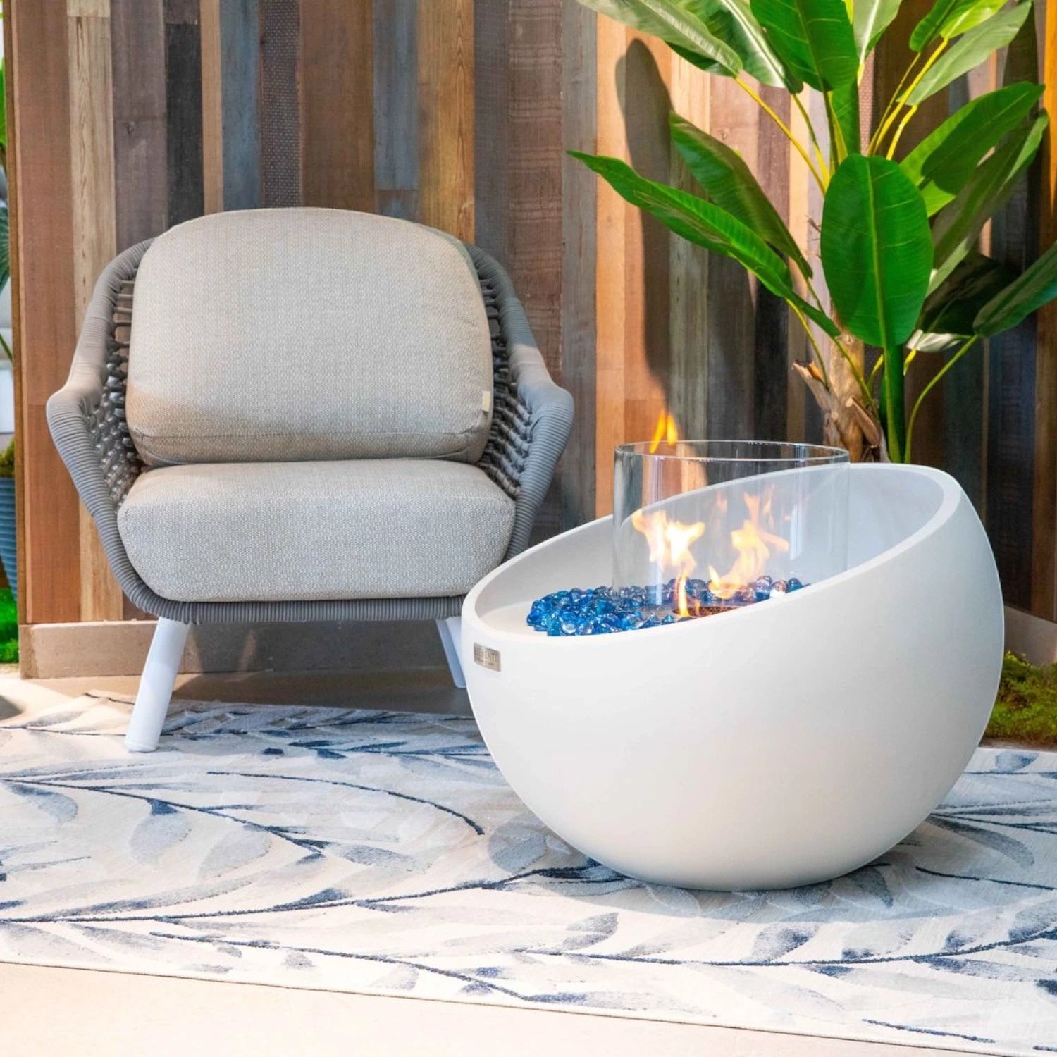 FIRENZE Taça de Fogo a Bioetanol – Branco Creme