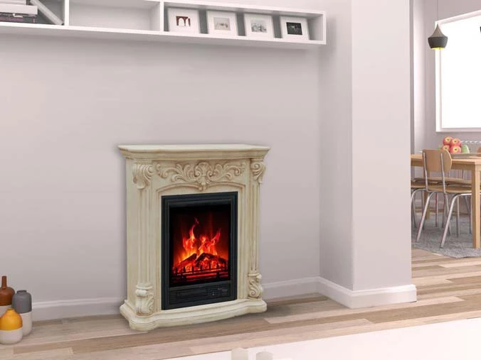 Floor electric fireplace