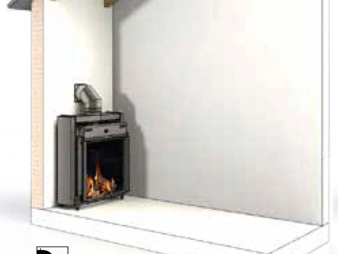 Exhaust for gas fireplace