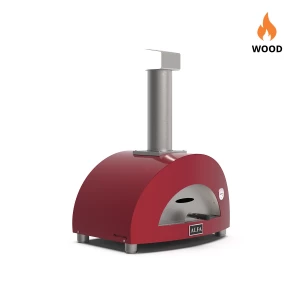 Moderno 1 Pizza - Forno de Pizza a Lenha - Vermelho