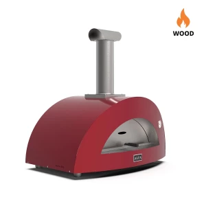 Moderno 3 Pizze - Forno de Pizza a Lenha - Vermelho