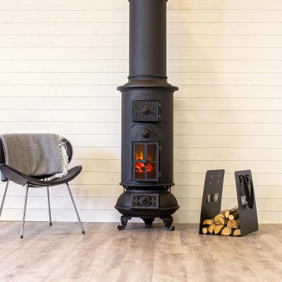 Lareira Classic da Westbo of Sweden com inserção elétrica Lareira Classic da Westbo of Sweden com inserção elétrica