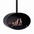 Halifax Black Oval - Lareira a Bioetanol Suspensa - 60 cm