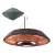 Aquecedor de Exterior Suspenso Ufo 2000 W, GT, Ø45 cm