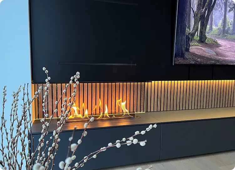 Decoflame Media Wall Fireplace