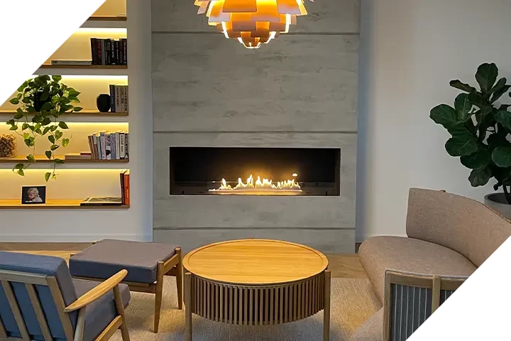 Foco One Recessed Bioethanol Fireplace