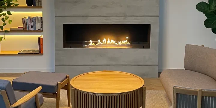 Foco One Recessed Bioethanol Fireplace